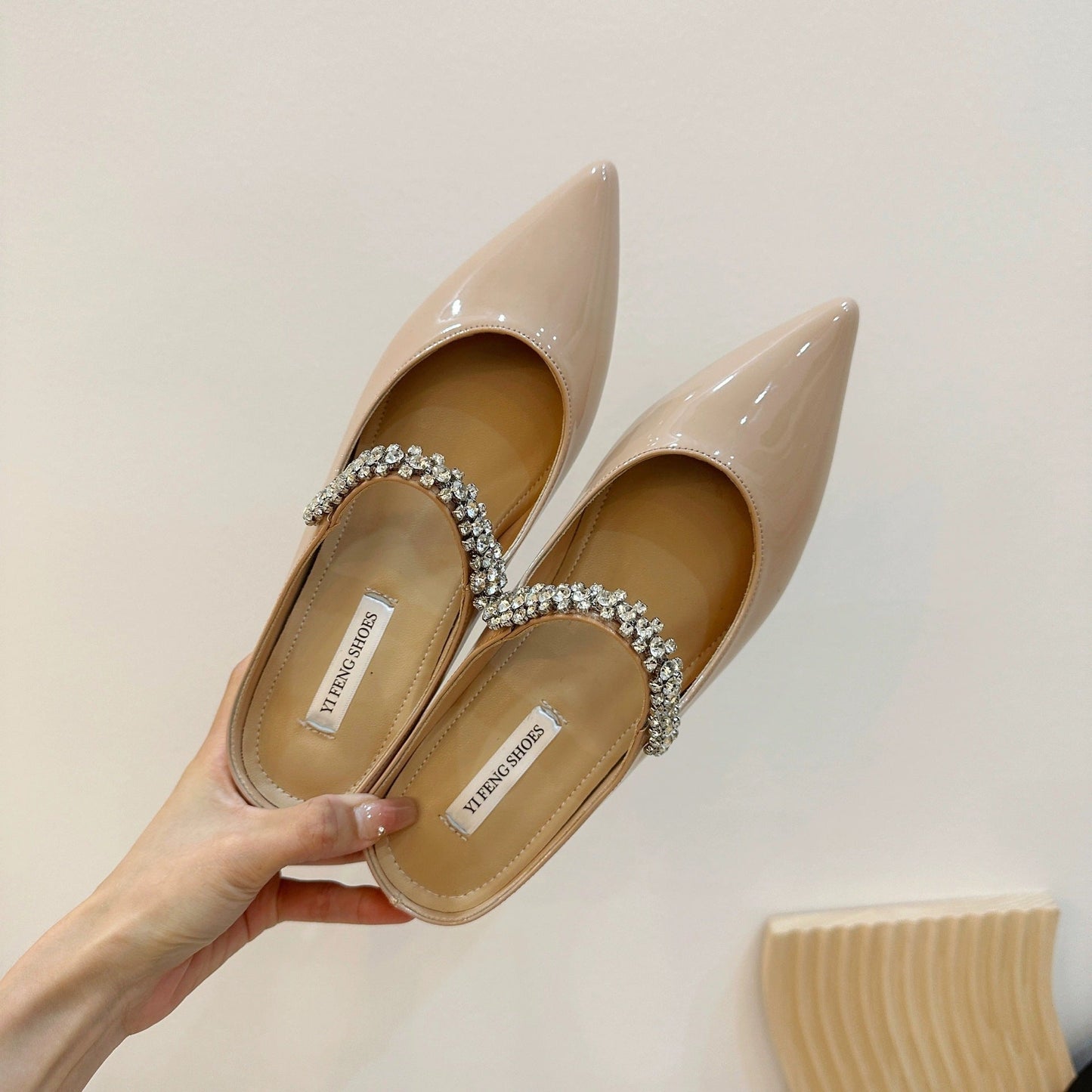 Damen Ballerinas Elegant Strass Schuhe Damenmode