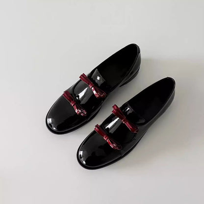 Elegante Damen Schnürschuhe mit Schnallen Schwarz