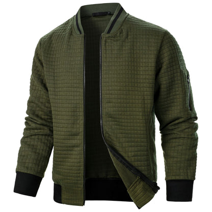 Herren Steppjacke Sportlich Funktionell mit Strukturdesign