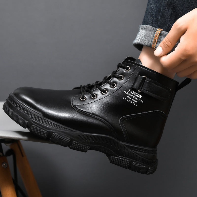 Herren Stiefel Modern Leder Braun