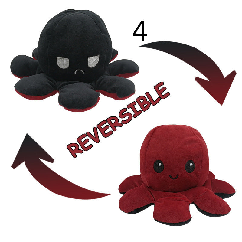Reversibler Plüsch Octopus Kuscheltier Einzigartig
