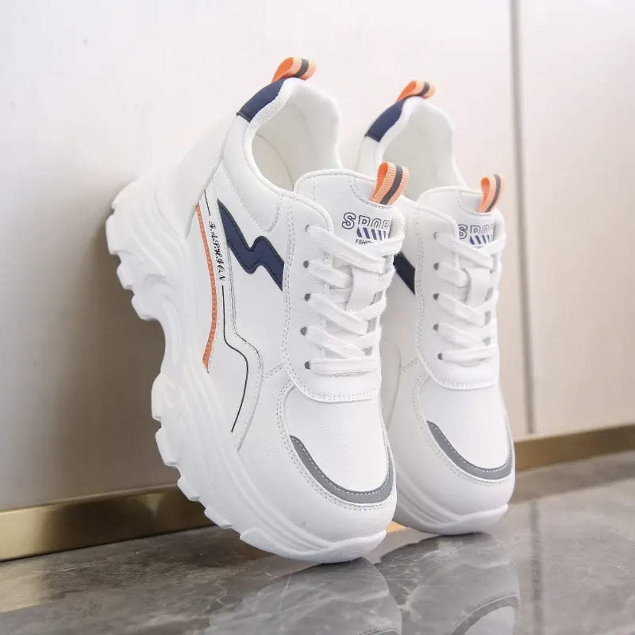 Damen Sneaker Chunky Trendy Mode Schuhe