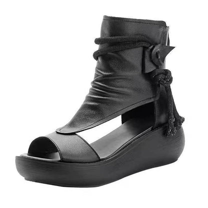 Damen Plateau-Sandaletten Hochzeitsschuhe Moderner Riemen Look