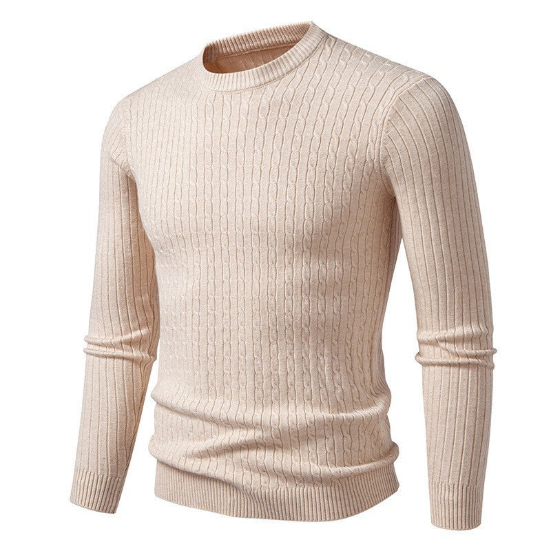 Herren Pullover Grobstrick Modern Zopfmuster - BerlinGlamour