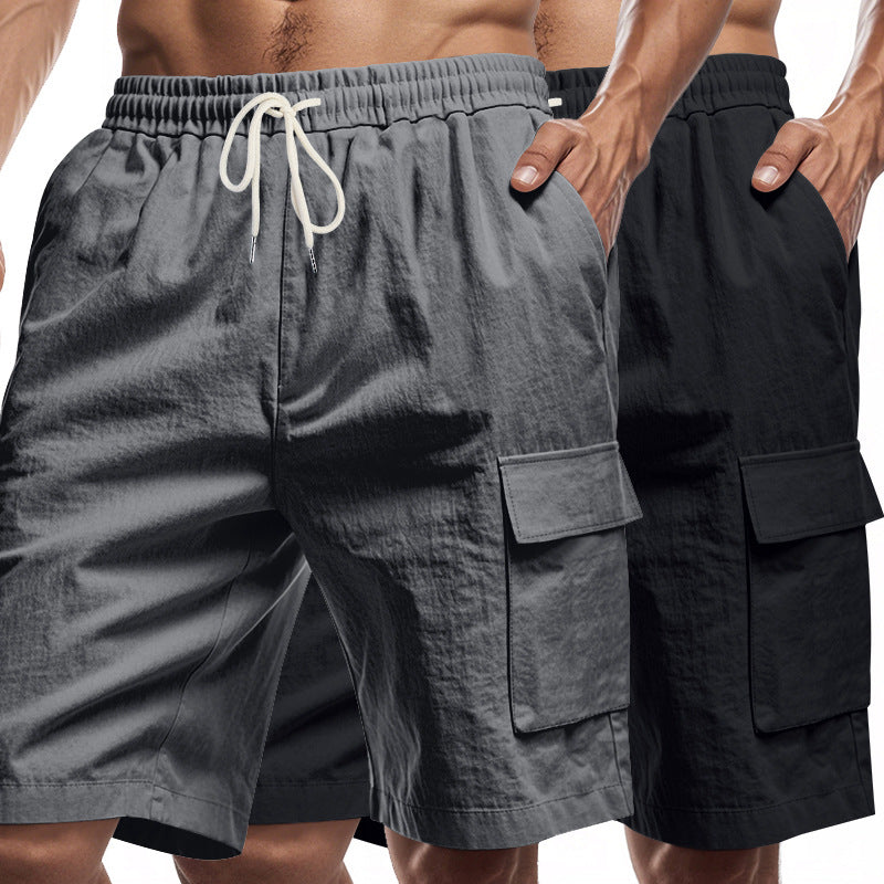 Herren Cargo Shorts Bequem Elastisch Vieltaschig