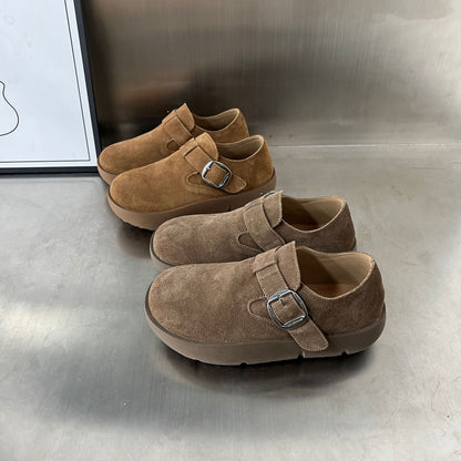 Damen Clogs Bequem Wildleder Ergonomisch Modern
