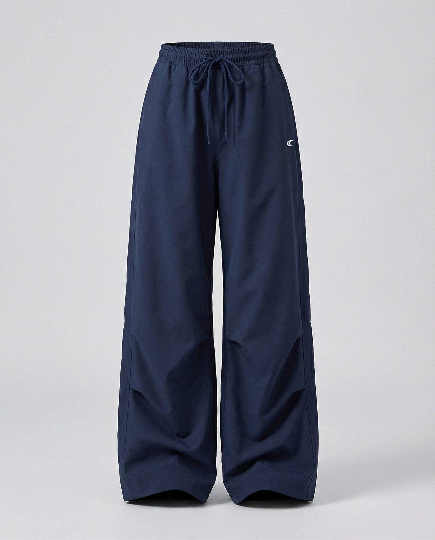 Damen Hose Weite Bein mit Elastik und Seitennaht Lang
