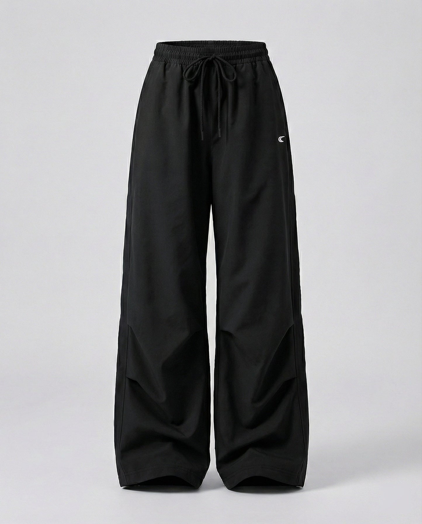 Damen Hose Weite Bein mit Elastik und Seitennaht Lang