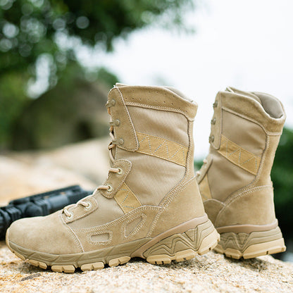 Damen Stiefel Militärstyle Kampfstiefel Schwarz