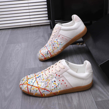 Damen Sneaker Trendy Spritzmuster Designer Schuhe - BerlinGlamour