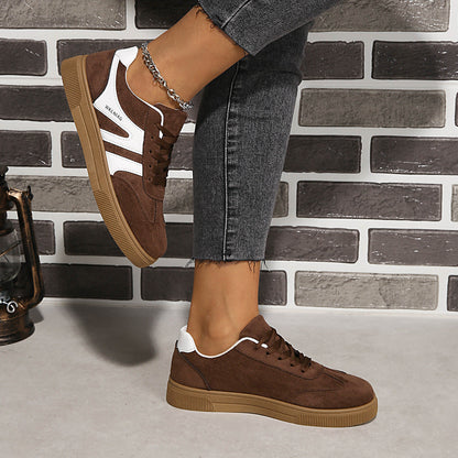 Damen Sneaker Suede Sportlich Modern Rutschfest