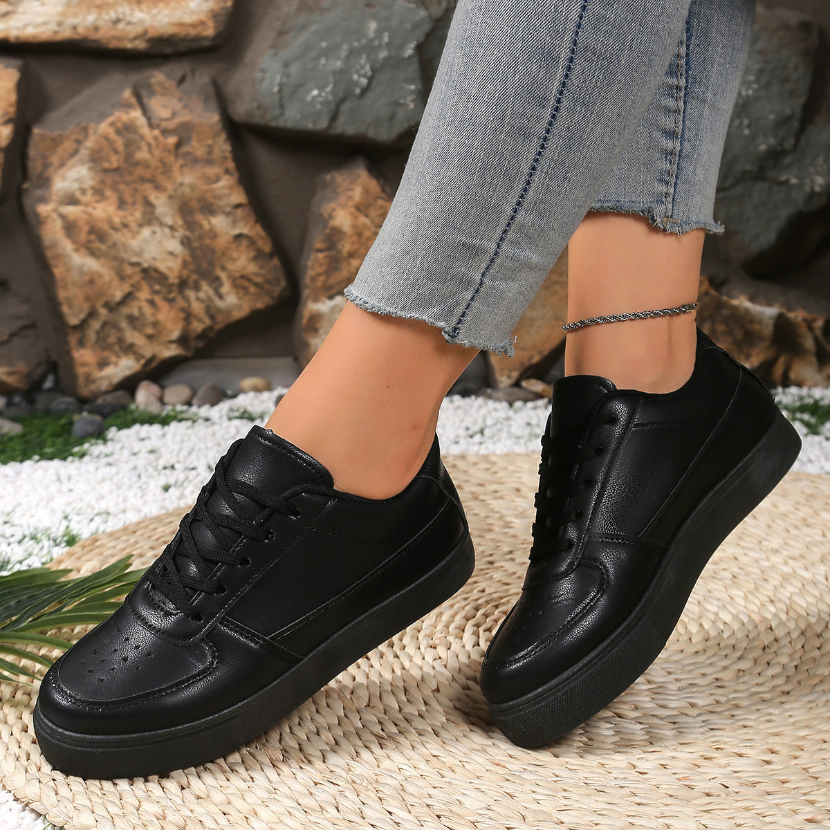 Damen Sneaker Trendy Modisch Sportlich