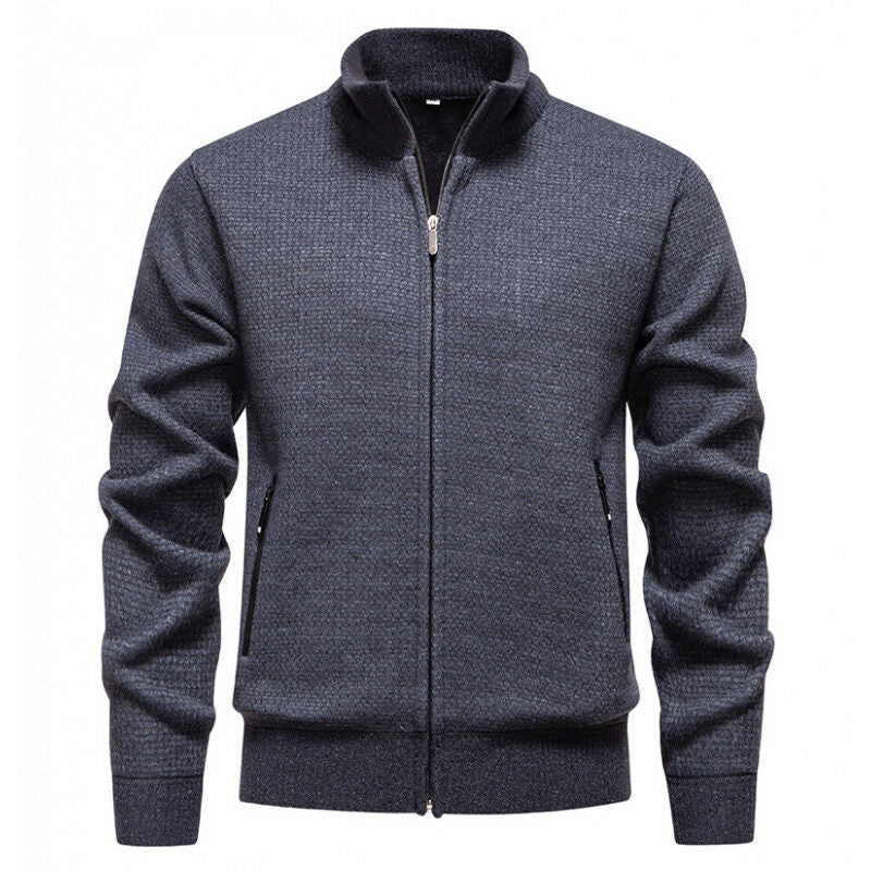 Herren Strickjacke Leicht Sportlich Modern Zipper