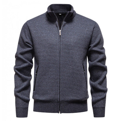 Herren Strickjacke Leicht Sportlich Modern Zipper