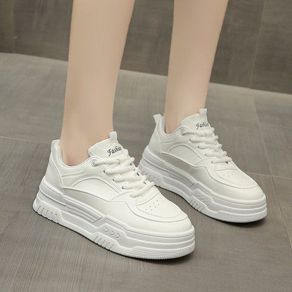 Damen Plattform Sneaker Hoch Modisch Komfort Sohle