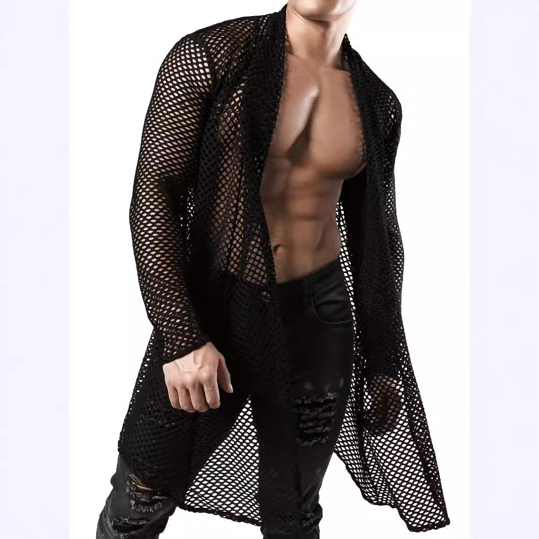 Herren Kimono Offener Schnitt Leicht Modern