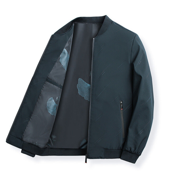 Herren Übergangsjacke Modern mit Stehkragen und Reißverschluss