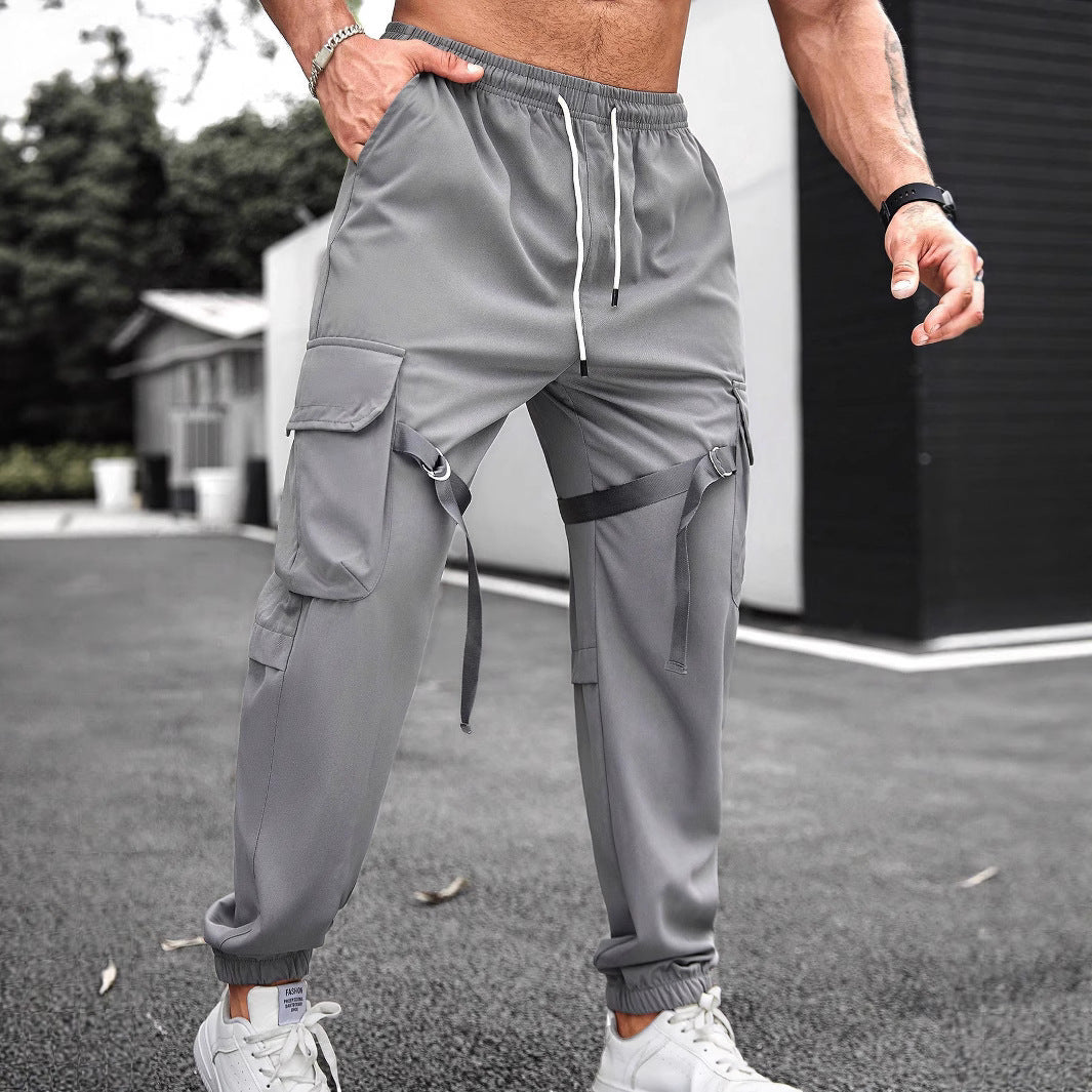 Herren Trainingshose Cargo-Style mit Taschen Modern - BerlinGlamour