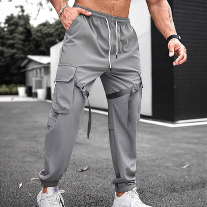 Herren Trainingshose Cargo-Style mit Taschen Modern - BerlinGlamour