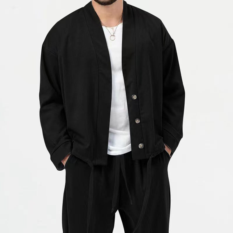 Herren Joggerhose mit leichtem Überwurf Modern Style