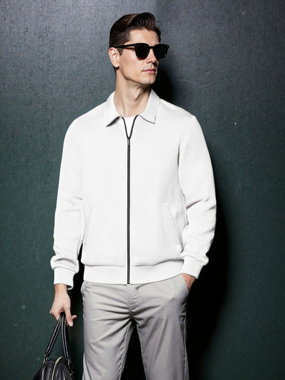 Herren Sportjacke Modern mit Strukturiertem Design