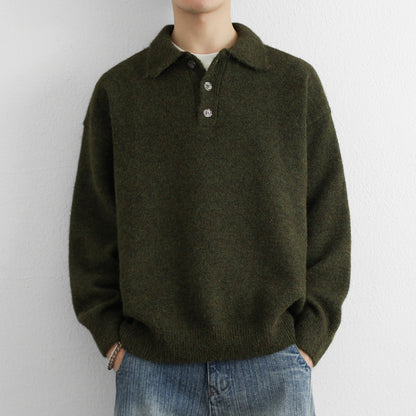 Herren Pullover Modern Kragen Casual - BerlinGlamour