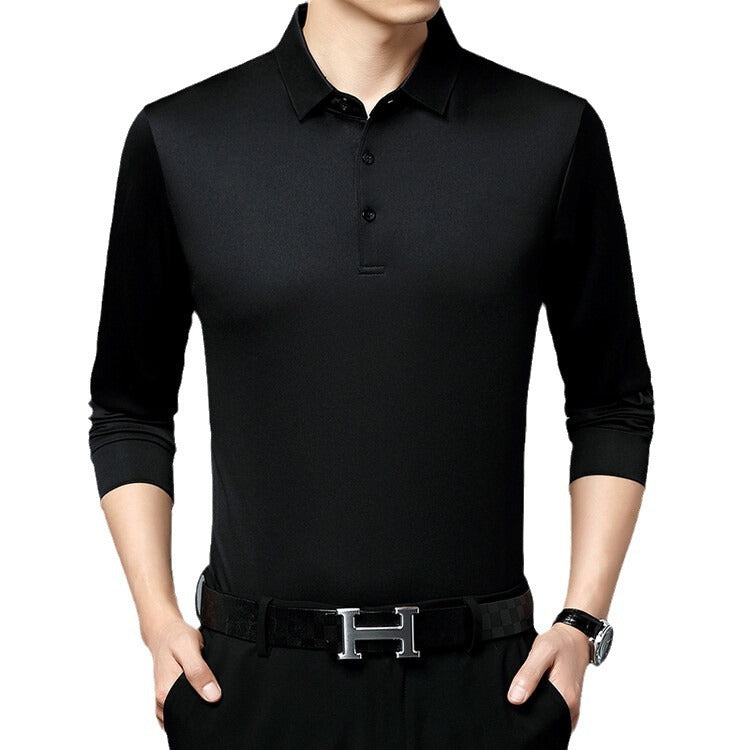 Herren Langarm Poloshirt atmungsaktiv Feuchtigkeitsregulierend