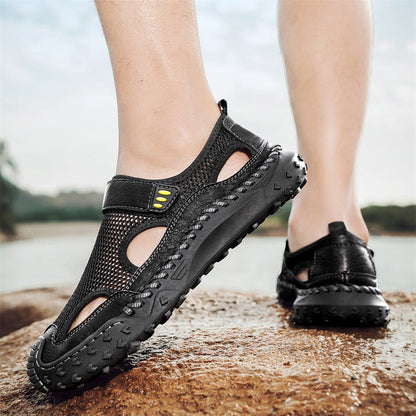 Damen Wasserschuhe Atmungsaktiv Rutschfest Schnellschnürung
