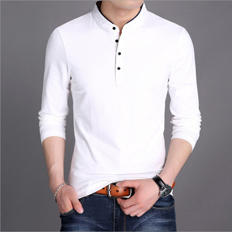 Herren Langarm-Shirt Moderner Schnitt Baumwolle Hochwertig - BerlinGlamour