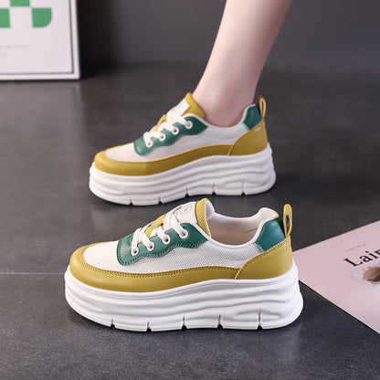Damen Sneaker Hoch Plateau Komfortabel Modern