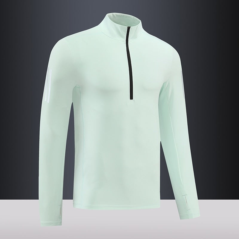 Herren Langarmshirt Thermo Funktionsshirt mit Reißverschluss
