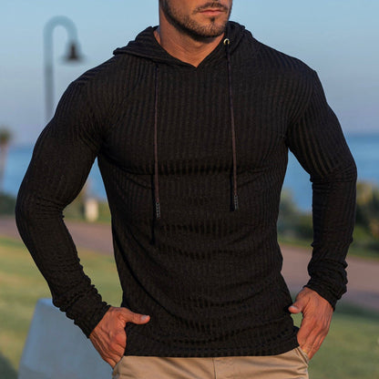 Herren Kapuzenpullover Rippdesign Modern Trendig