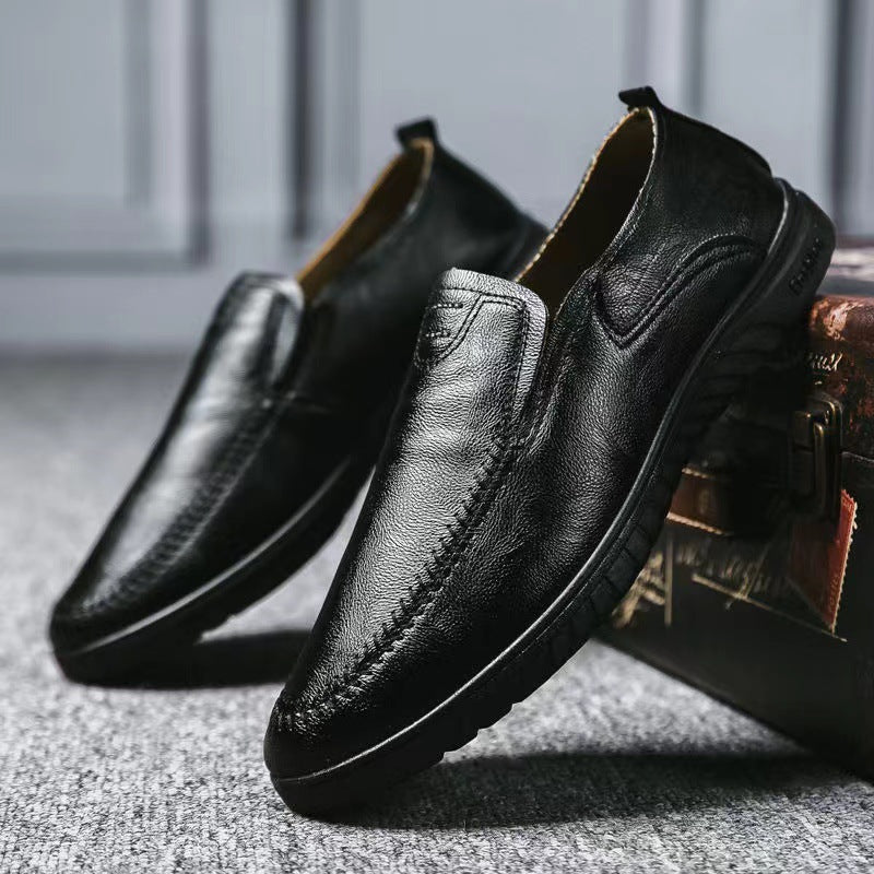 Leder Slipper Schuhe Herren Bequem Warm