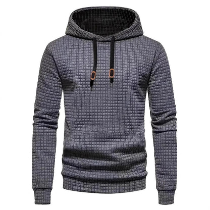 Herren Hoodie Modern Hochkragen Strukturiert