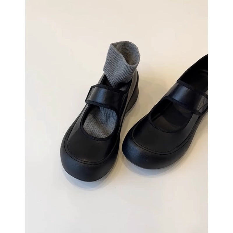 Ballerinas Damen Bequem Verstellbarer Riemen Komfortsohle