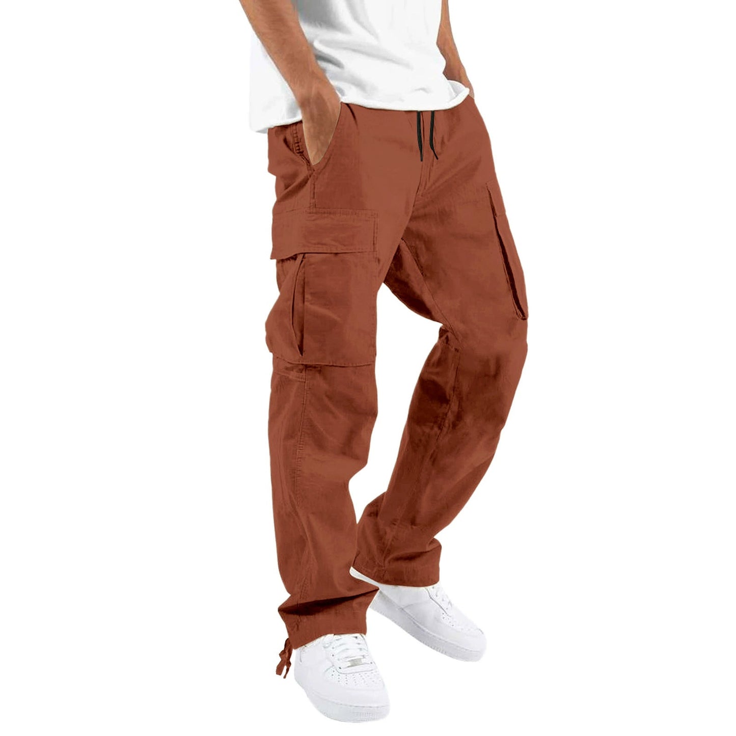 Herren Cargo-Hose Bequem Multifunktional Taschen