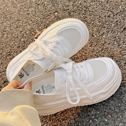 Damen Sneaker Chunky atmungsaktiv Mesh Sohle Weich