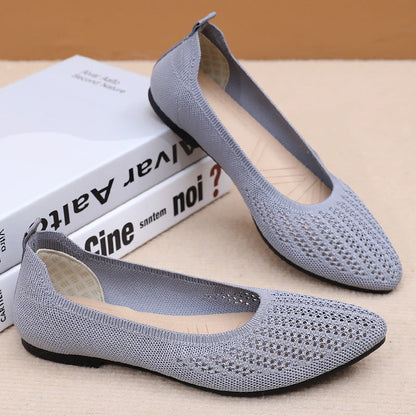 Damen Ballerinas Atmungsaktiv Flexibel Elegant