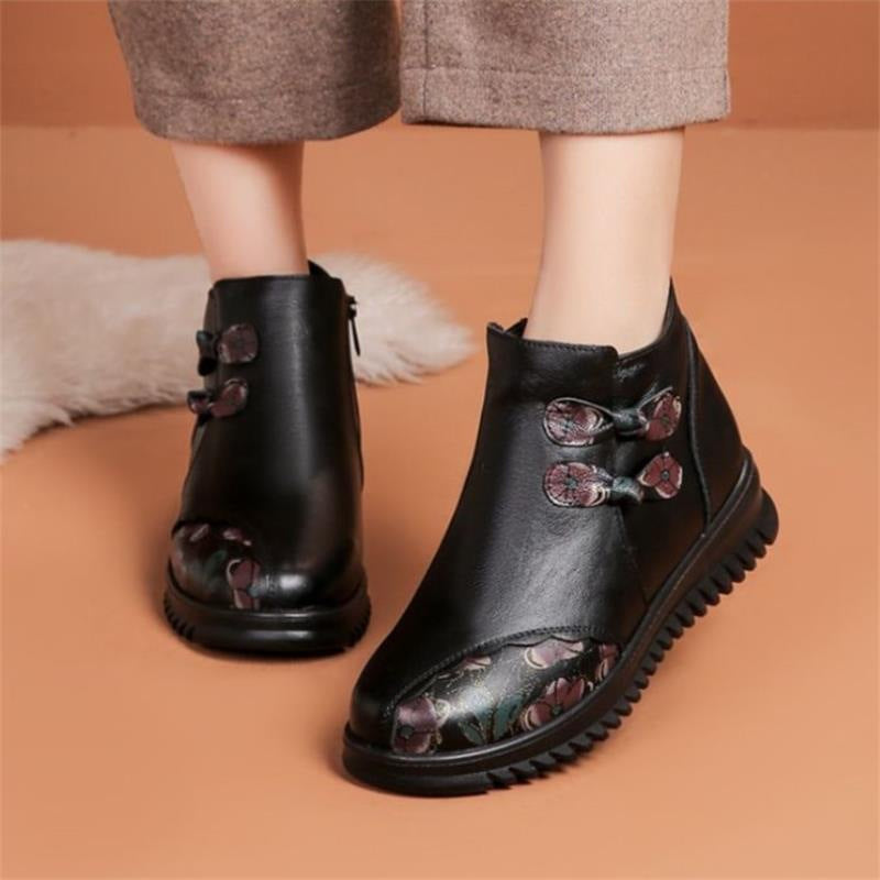 Damen Stiefeletten Elegante Schnürstiefeletten Warm