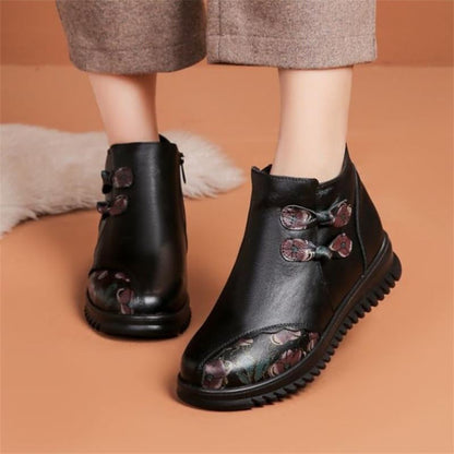 Damen Stiefeletten Elegante Schnürstiefeletten Warm