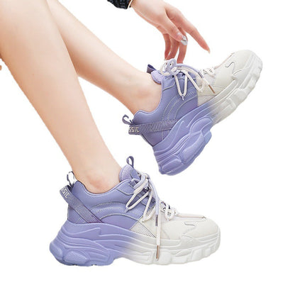 Damen Sport-Sneaker Chunky atmungsaktiv elastisch