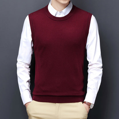 Herren Strickweste Elegante Grau Modern