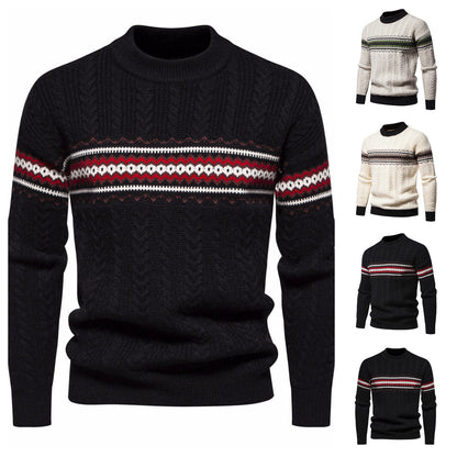 Herren Strickpullover Modern Trendig Grau - BerlinGlamour