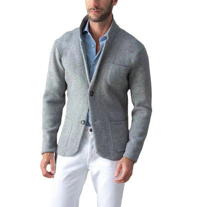 Herren Blazer Strick Modern Eleganter Schnitt