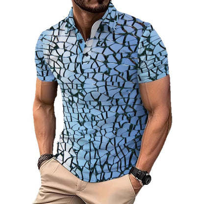 Herren Poloshirt Modern Strukturdesign Slim Fit