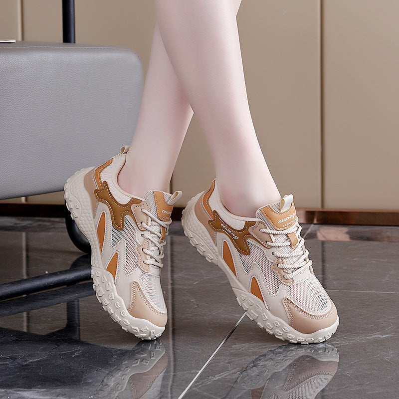Damen Sneaker Komfort Mesh Bequem Laufsohle