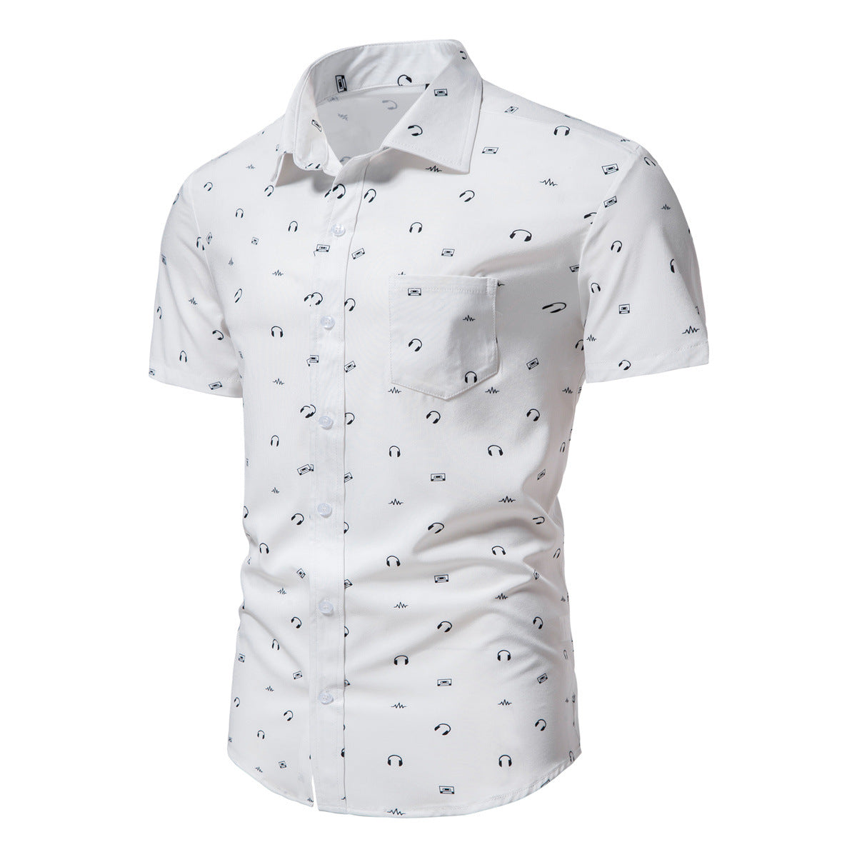 Herren Kurzarmhemd Geometrisch Druck Modern Berlin Style