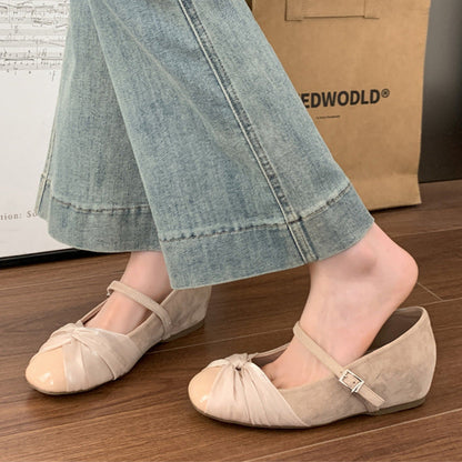 Damen Ballerinas Elegante Schleifen Detail