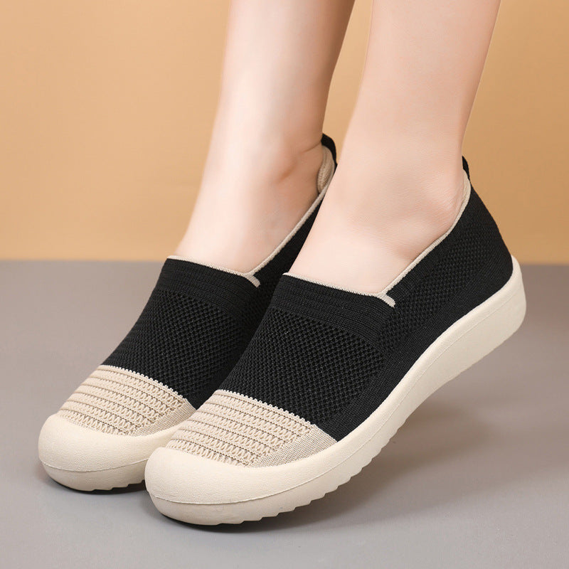 Damen Sneaker Atmungsaktiv Slip-On mit weicher Sohle