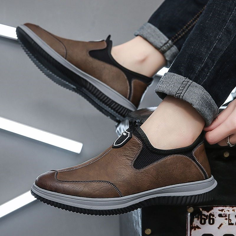 Herren Slip-On Schuhe Bequem atmungsaktiv Mesh Freizeit